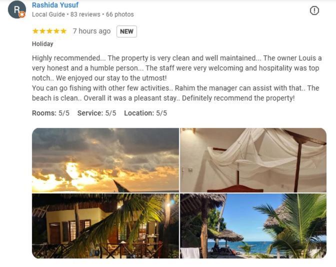 Lui Ushongo Beach House Pangani Buitenkant foto